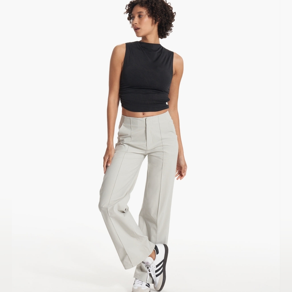 Vuori Women's Cream Wide Leg Pants